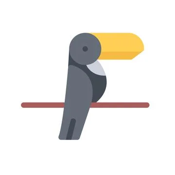 Design vector image icons toucan Stock Illustration