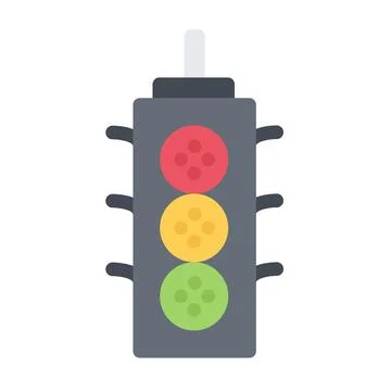 Design vector image icons traffic light Illustrazione stock