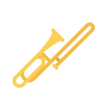 Design vector image icons trombone Stock Illustration