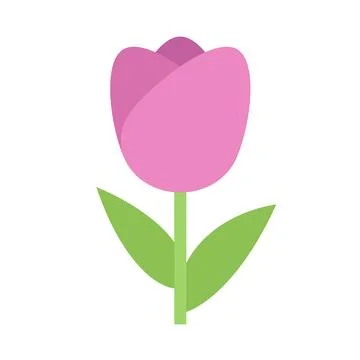 Design vector image icons tulip Stock Illustration