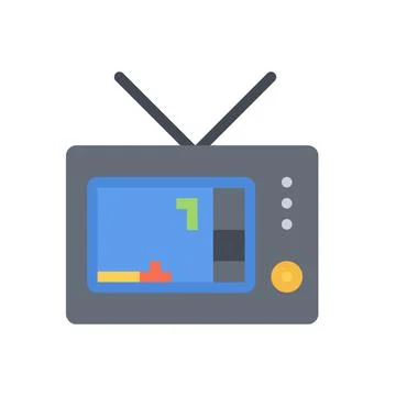 Design vector image icons tv game Stock Illustration