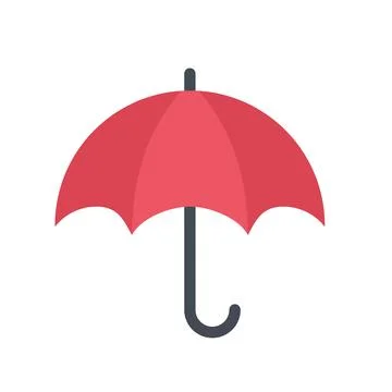 Design vector image icons umbrella Illustrazione stock