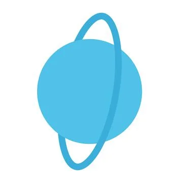 Design vector image icons uranus Illustrazione stock