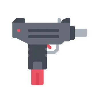 Design vector image icons uzi gun Stock Illustration