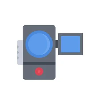Design vector image icons video camera Stock Illustration