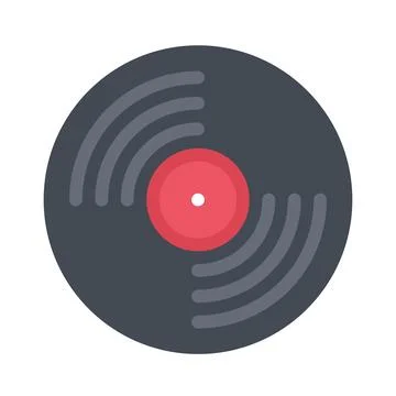 Design vector image icons vinyl record Stock Illustration