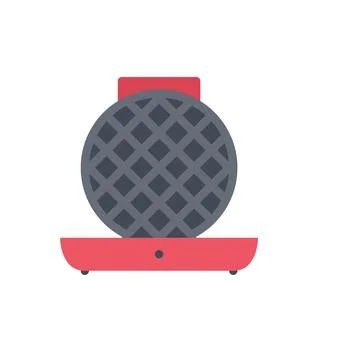 Design vector image icons waffle iron Stock Illustration