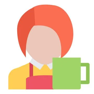 Design vector image icons waiter Stock Illustration