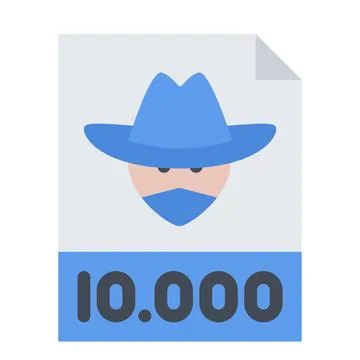 Design vector image icons wanted Stock Illustration