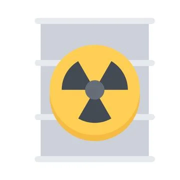 Design vector image icons waste radiation Stock Illustration