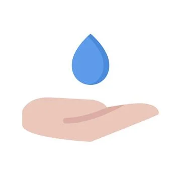 Design vector image icons water hand Stock Illustration