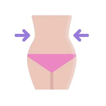 Design vector image icons weight loss Illustrazione stock