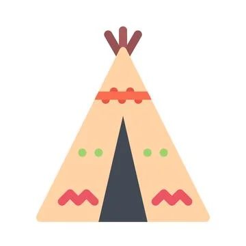 Design vector image icons wigwam Stock Illustration