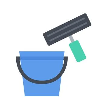 Design vector image icons window cleaning Stock Illustration