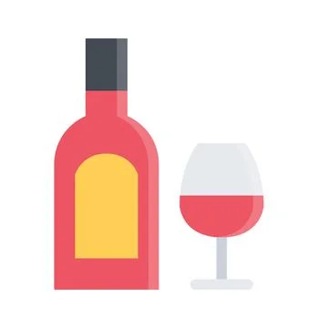 Design vector image icons wine Stock Illustration