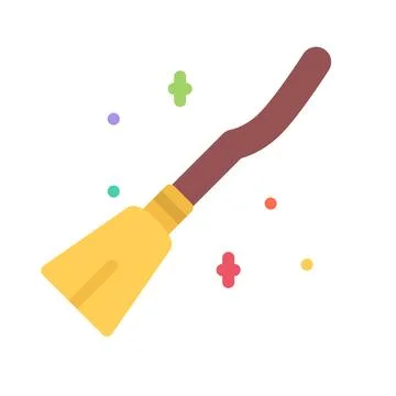 Design vector image icons witches broom Stock Illustration