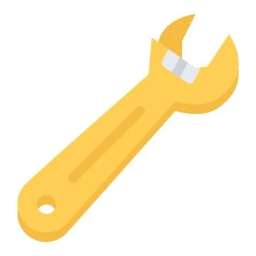 Design vector image icons wrench Illustrazione stock