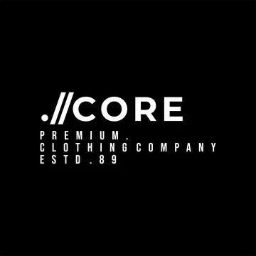 Design vector typography for t-shirt streetwear clothing. core concept. wit.. Stock Illustration