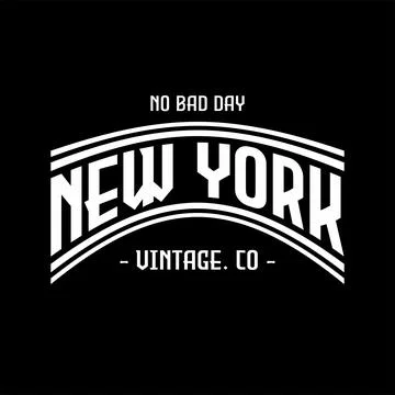 Design vector typography for t-shirt streetwear clothing. new york concept... Stock Illustration