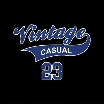 Design vector typography for t-shirt streetwear clothing. vintage concept. .. Stock Illustration