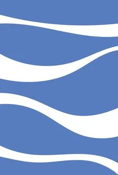 Design wall art blue wave liquid blue abstract Stock Illustration