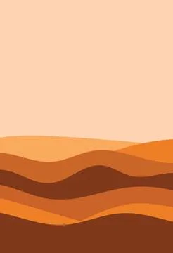 Design wall art desert view landscape unique abstract イラスト素材