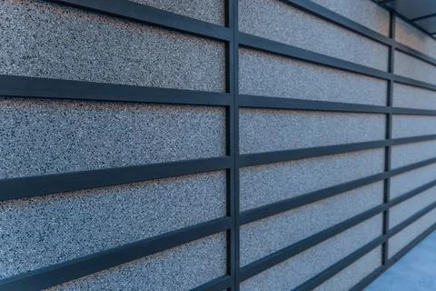 Design wall grid frame pattern textured surface perspective point of view hal Stock Photos