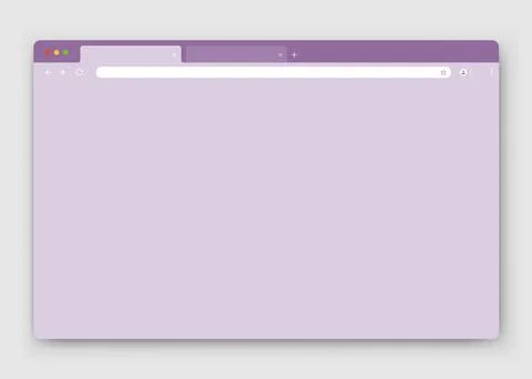 The design of the web browser window on a gray background. Stock Illustration
