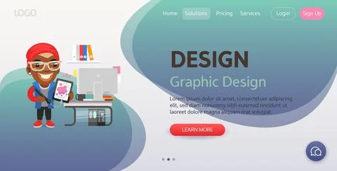 Design Website Template Stock Illustration