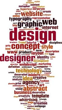 Design word cloud Stock Illustration