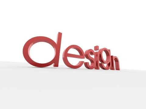Design word render isolated on white background Stock Illustration