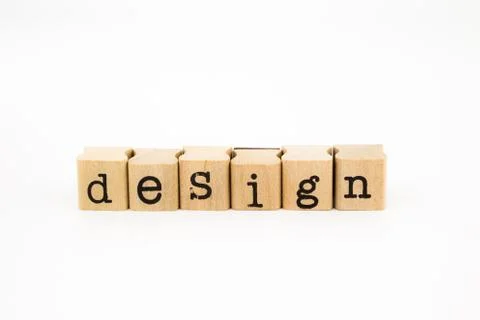 Design wording isolate on white background Stock Photos