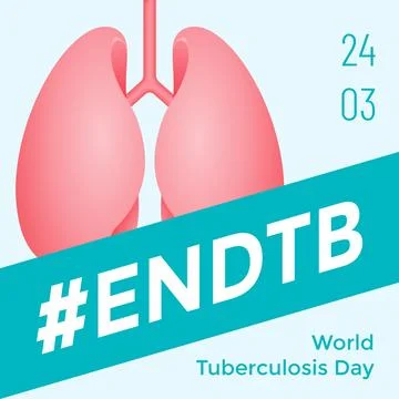 Design for World Tuberculosis Day Stock Illustration