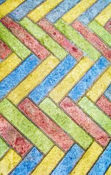 Design zigzag walkway Stock Photos