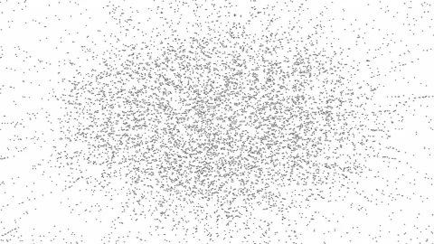 Designed Abstract Clean Isolated Particles Effect Video stock 152861264