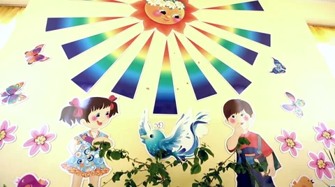 Designed by kindergarten Stock Footage 53266606