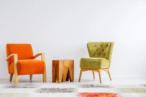 Designed wooden table Stock-Fotos