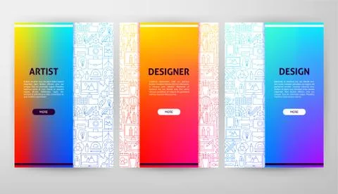 Designer Brochure Web Design Stock-Illustration