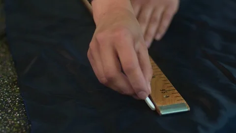 Designer chalk on cloth. Видео 93562648
