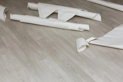 Designer creates a model. layout of the sewing pattern on paper Stock-Fotos