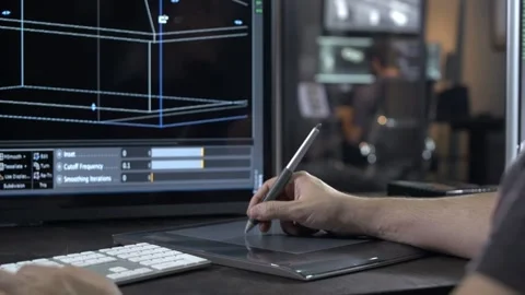 Designer With digital tablet Video stock 200157302