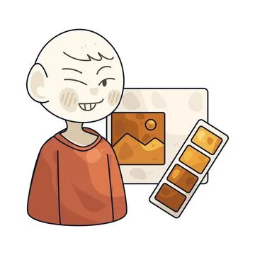 Designer illustration 스톡 일러스트