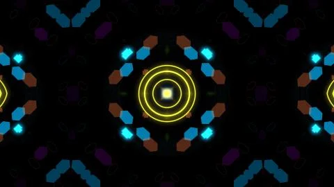 Designer kaleidoscope background with beautiful elements. New trends. 스톡 일러스트