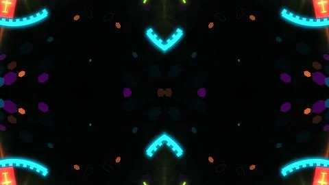 Designer kaleidoscope background with beautiful elements. New trends. イラスト素材