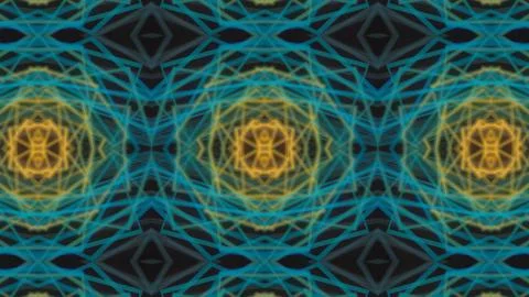 Designer kaleidoscope background with beautiful elements. New trends. イラスト素材