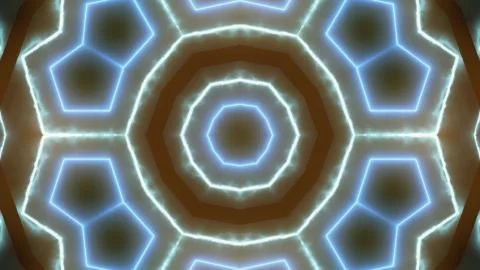 Designer kaleidoscope background with beautiful elements. New trends. Stockillustratie