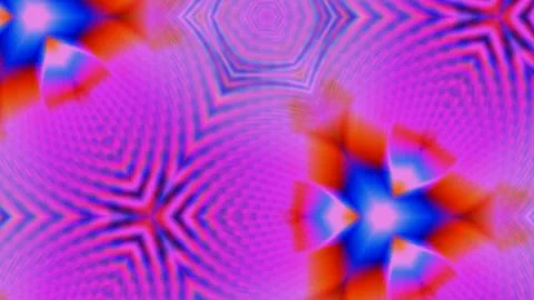 Designer kaleidoscope background with beautiful elements. New trends. Illustrazione stock