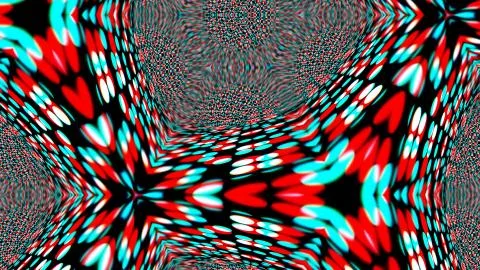 Designer kaleidoscope background with beautiful elements. New trends. Stockillustratie