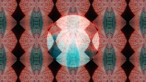 Designer kaleidoscope background with beautiful elements. New trends. 스톡 일러스트