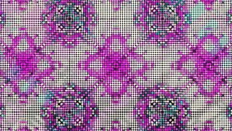 Designer kaleidoscope background with beautiful elements. New trends. イラスト素材